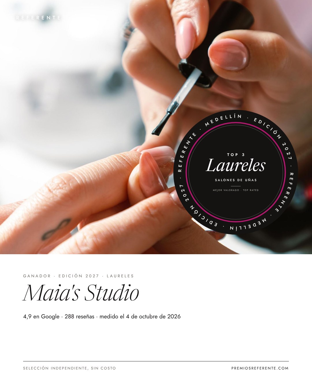 Publicación de Instagram de Maia's Studio